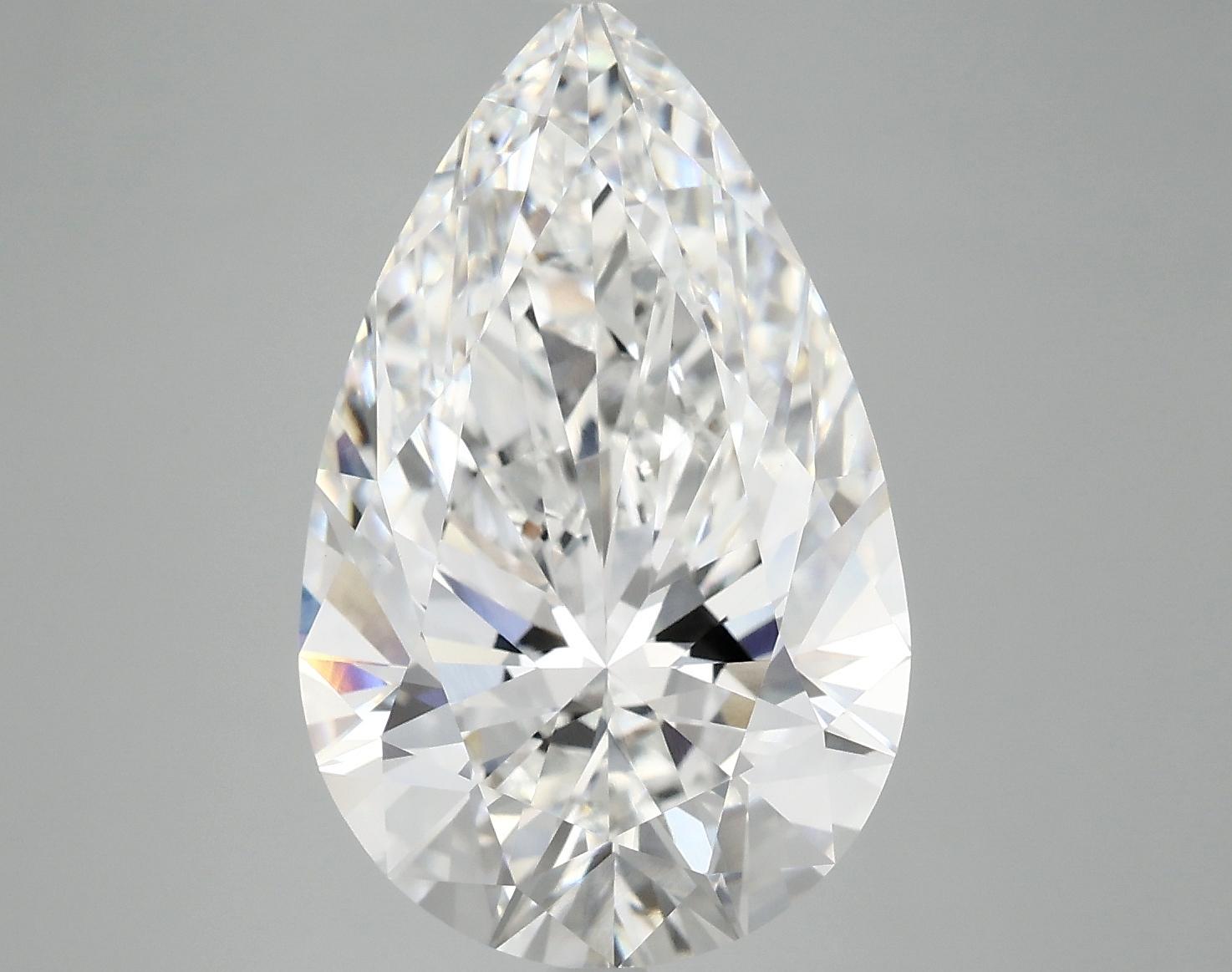 7.2 Carat Pear Shaped Ideal Cut VVS2 IGI Certified Lab Grown Diamond