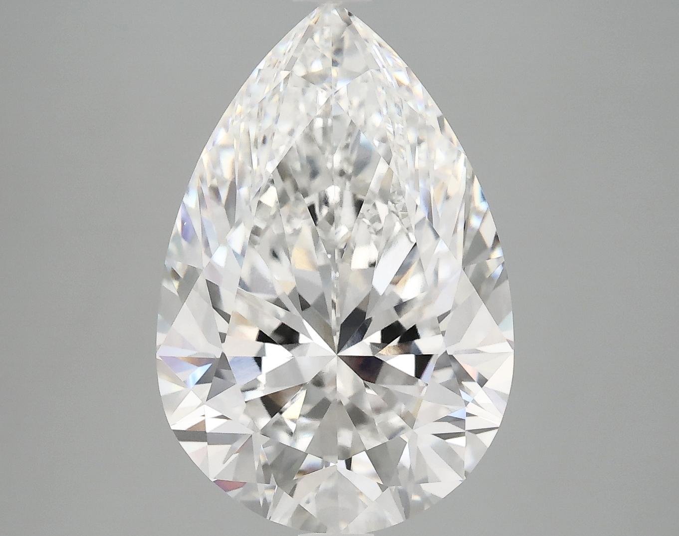 6.6 Carat Pear Shaped Excellent Cut VVS2 IGI Certified Lab Grown Diamond