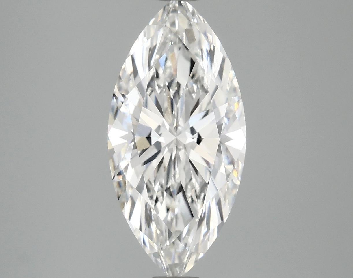 2.56 Carat Marquise Shaped Excellent Cut VVS2 IGI Certified Lab Grown Diamond