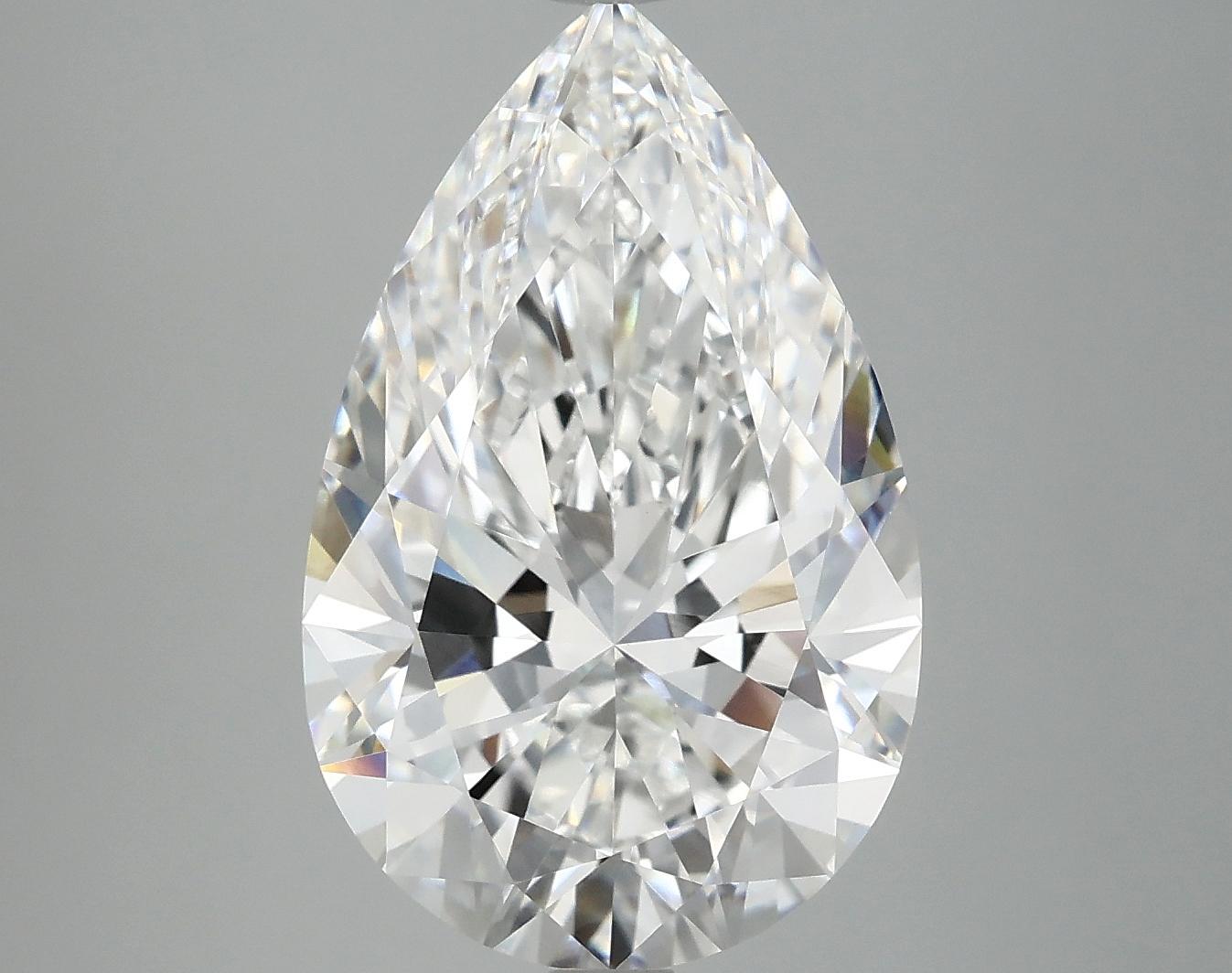 5.93 Carat Pear Shaped Ideal Cut VVS2 IGI Certified Lab Grown Diamond