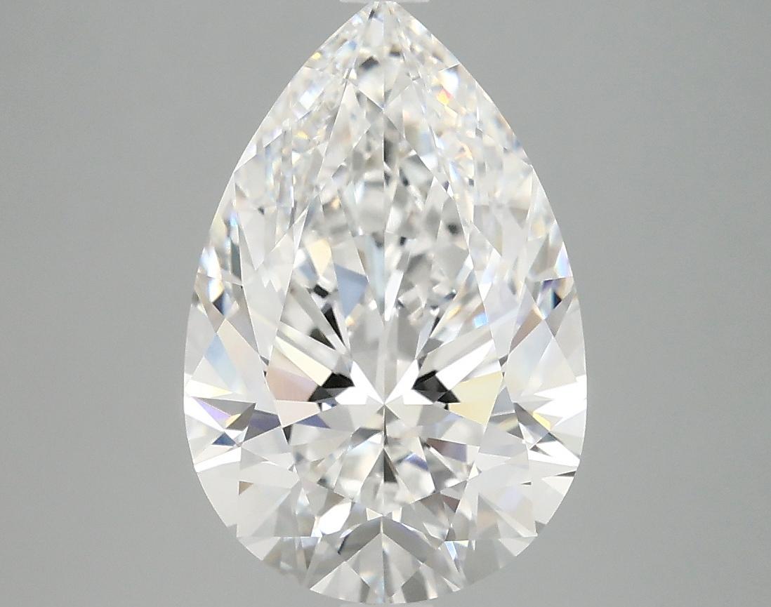 3.95 Carat Pear Shaped Excellent Cut VVS2 IGI Certified Lab Grown Diamond