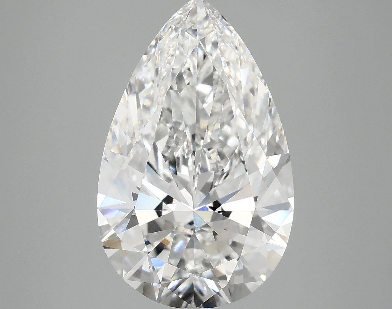4.87 Carat Pear Shaped Ideal Cut VVS2 IGI Certified Lab Grown Diamond