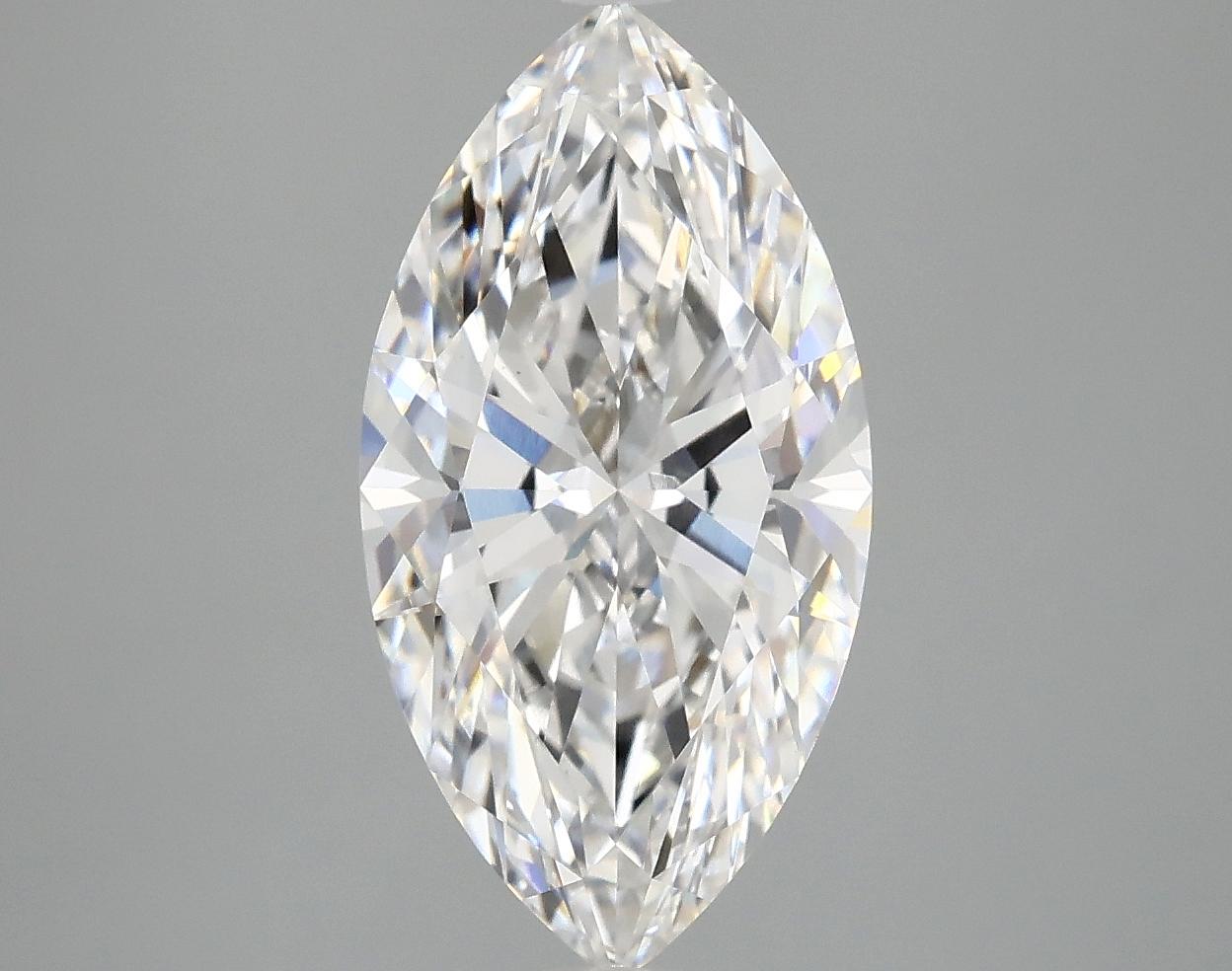 3.14 Carat Marquise Shaped Ideal Cut VVS2 IGI Certified Lab Grown Diamond