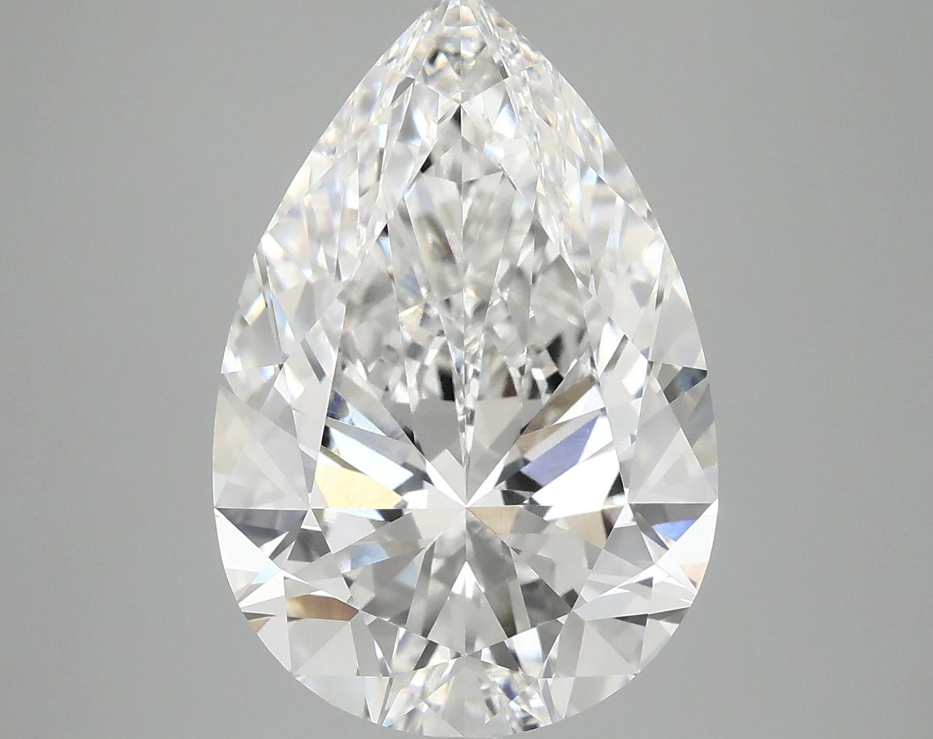 6.34 Carat Pear Shaped Excellent Cut VVS2 IGI Certified Lab Grown Diamond