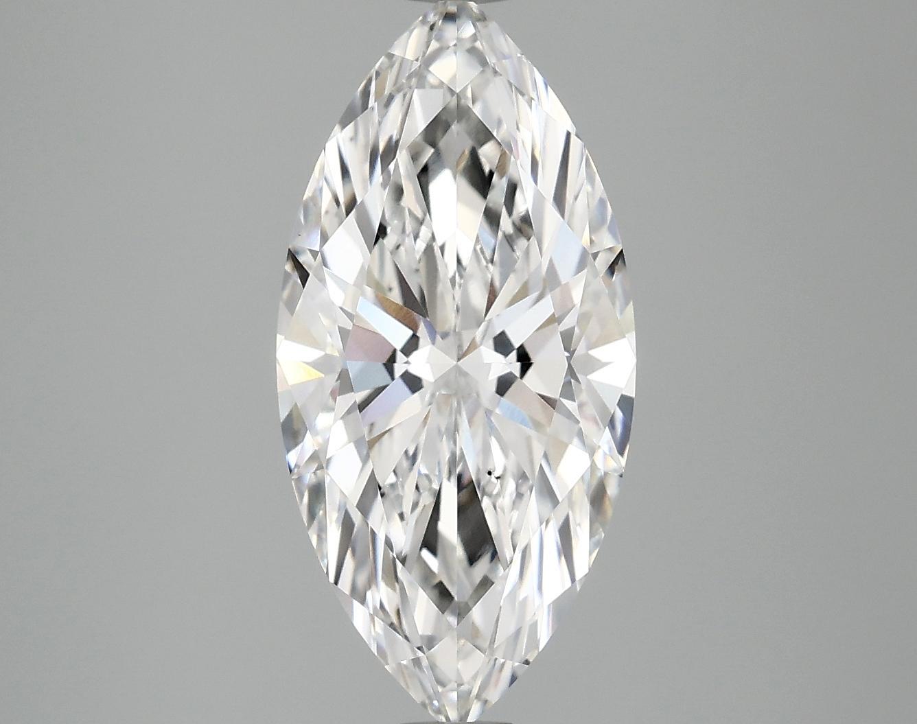 2.98 Carat Marquise Shaped Excellent Cut VS2 IGI Certified Lab Grown Diamond
