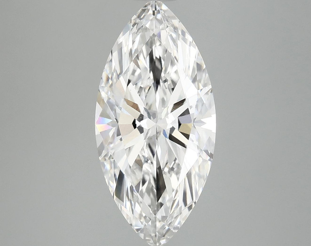 3.04 Carat Marquise Shaped Excellent Cut VVS2 IGI Certified Lab Grown Diamond