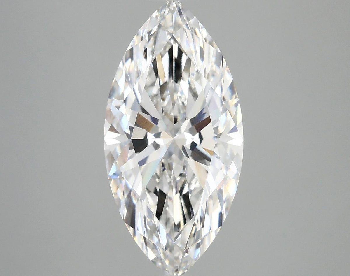 3.09 Carat Marquise Shaped Ideal Cut VVS2 IGI Certified Lab Grown Diamond