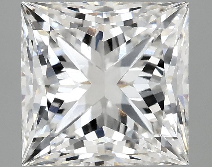3.95 Carat Princess Shaped Ideal Cut VVS2 IGI Certified Lab Grown Diamond