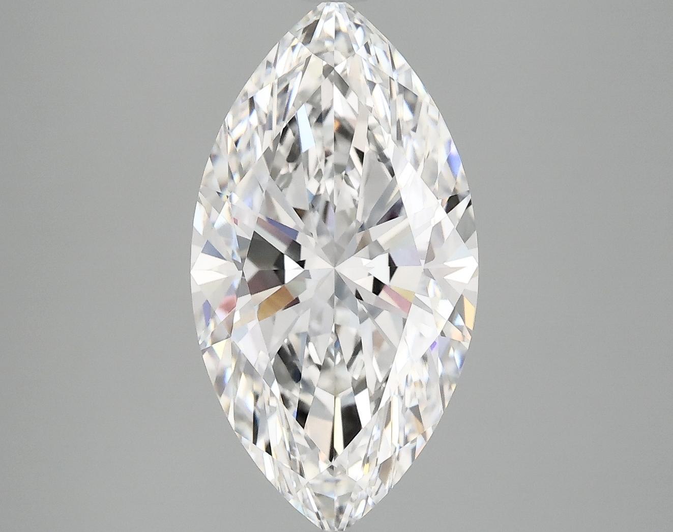 4.06 Carat Marquise Shaped Excellent Cut VVS2 IGI Certified Lab Grown Diamond