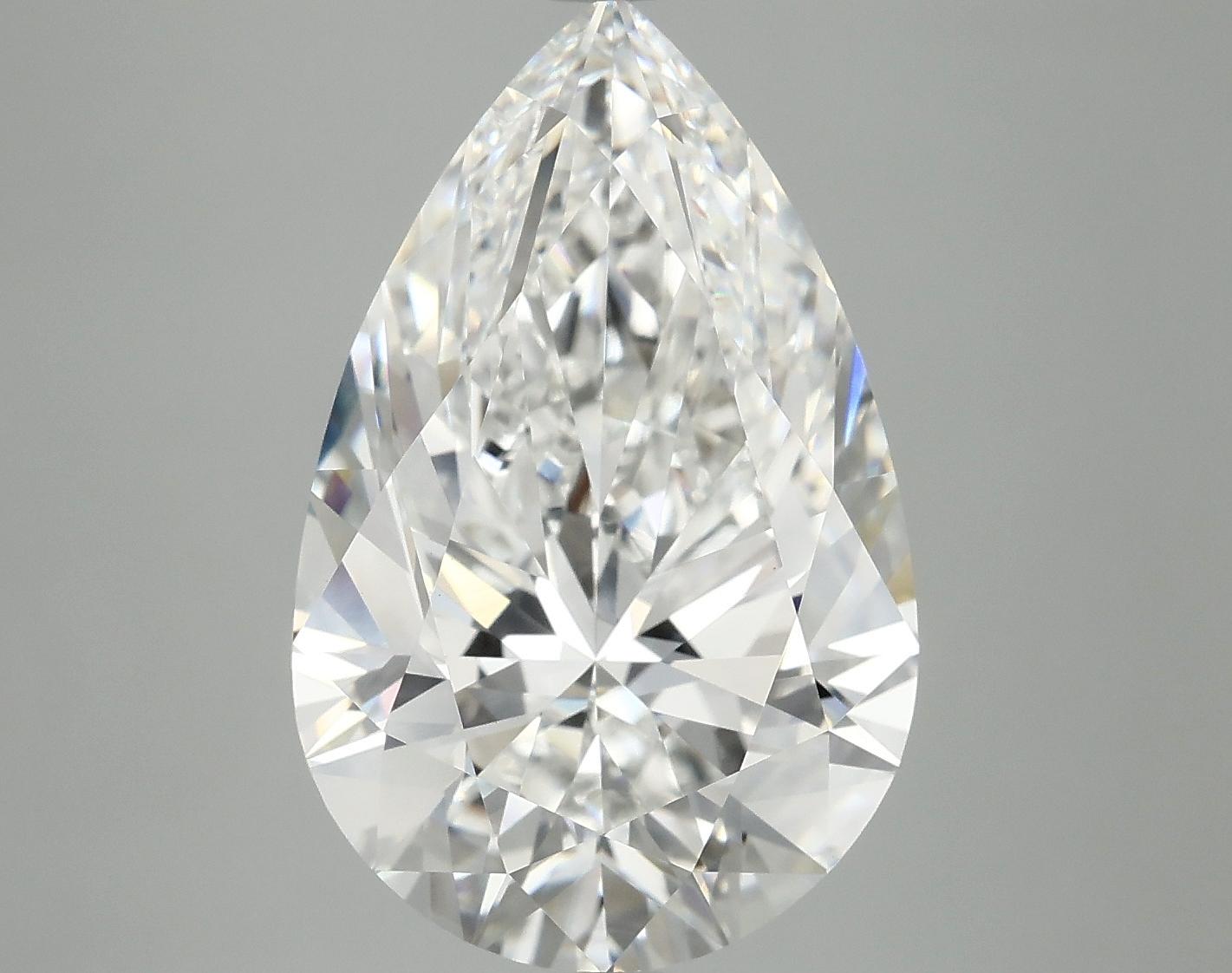 7.0 Carat Pear Shaped Ideal Cut VVS2 IGI Certified Lab Grown Diamond