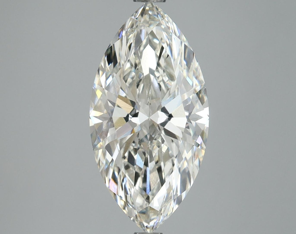 3.05 Carat Marquise Shaped Ideal Cut VVS2 IGI Certified Lab Grown Diamond