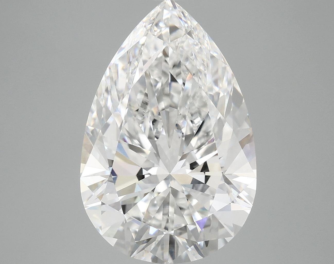 5.98 Carat Pear Shaped Excellent Cut VVS2 IGI Certified Lab Grown Diamond