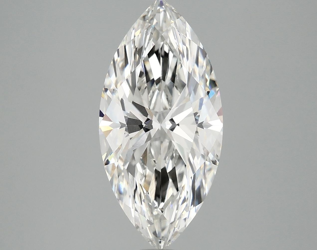 3.07 Carat Marquise Shaped Excellent Cut VVS2 IGI Certified Lab Grown Diamond