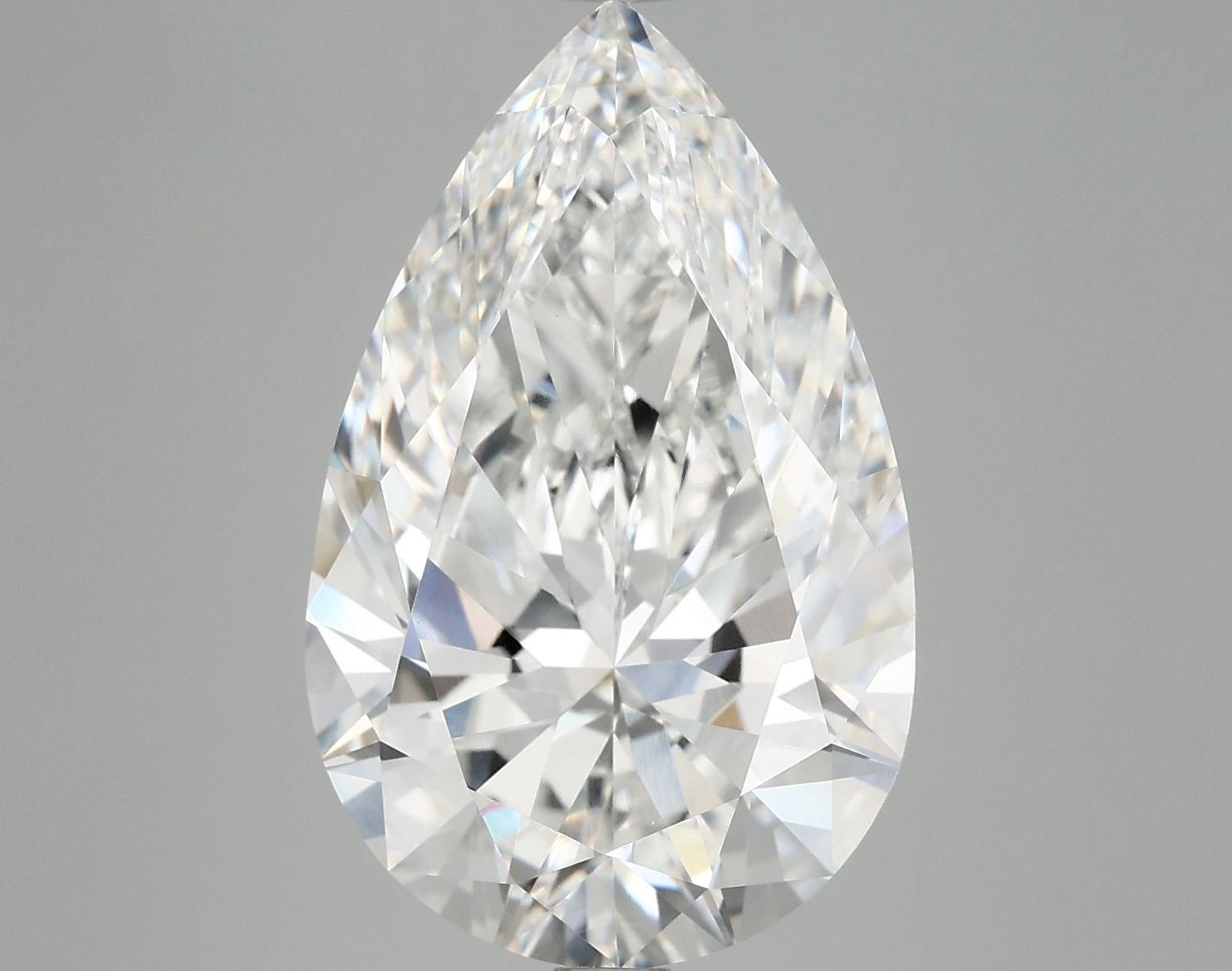 6.86 Carat Pear Shaped Ideal Cut VVS2 IGI Certified Lab Grown Diamond