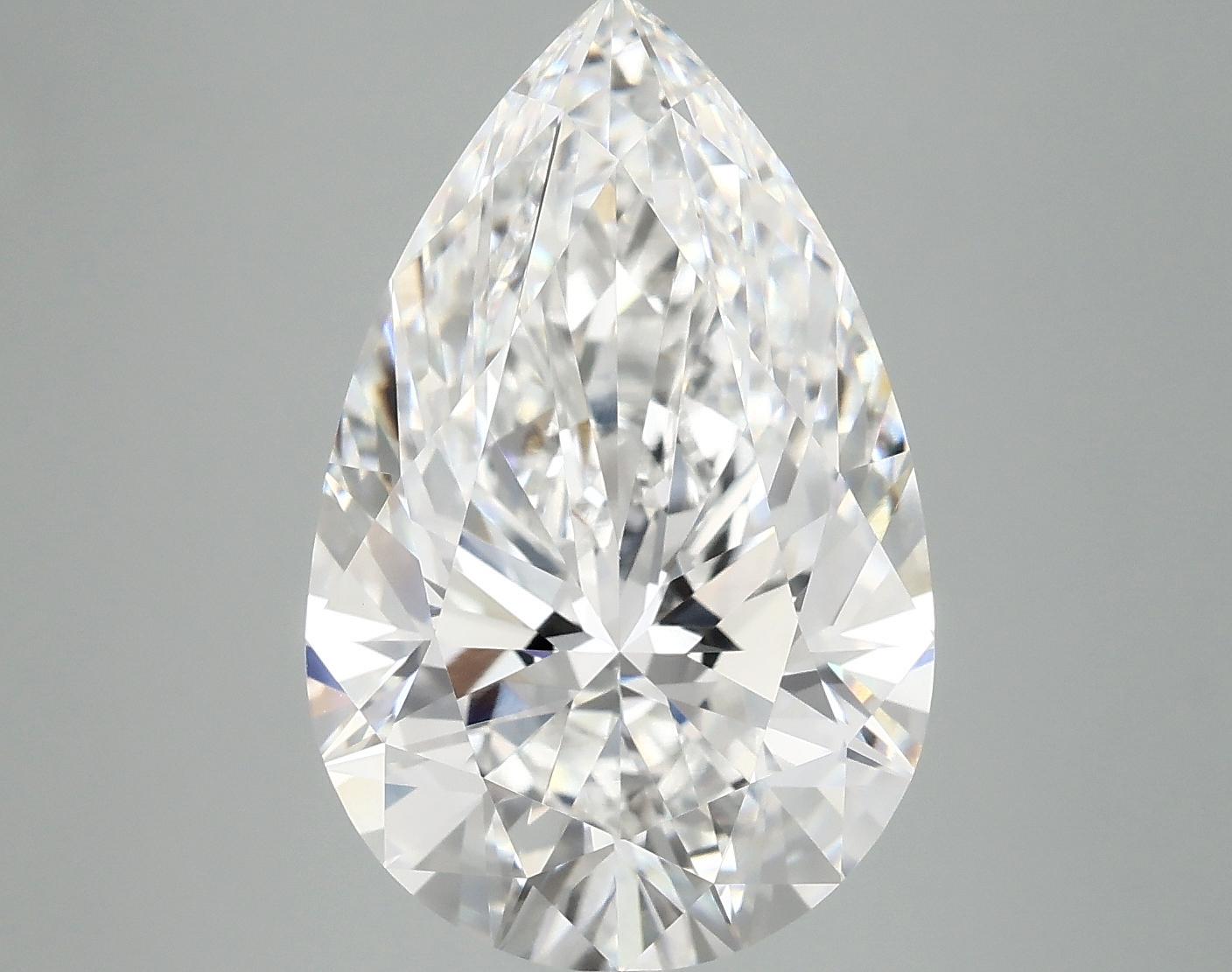 7.06 Carat Pear Shaped Ideal Cut VVS2 IGI Certified Lab Grown Diamond