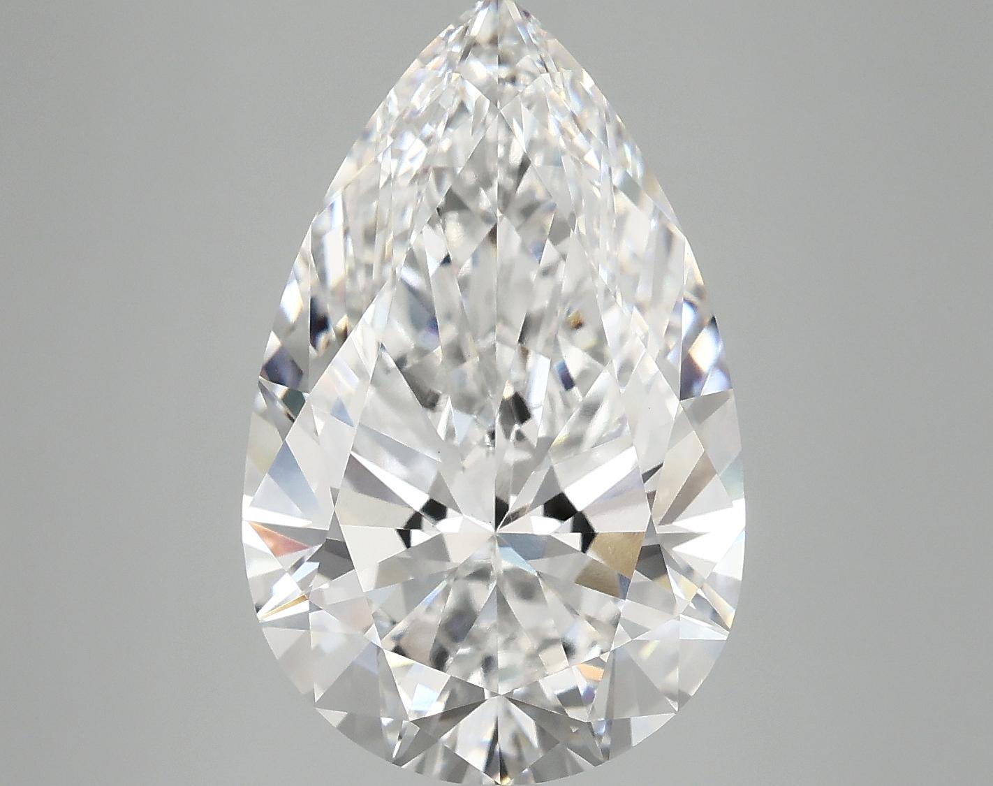 6.9 Carat Pear Shaped Ideal Cut VVS2 IGI Certified Lab Grown Diamond