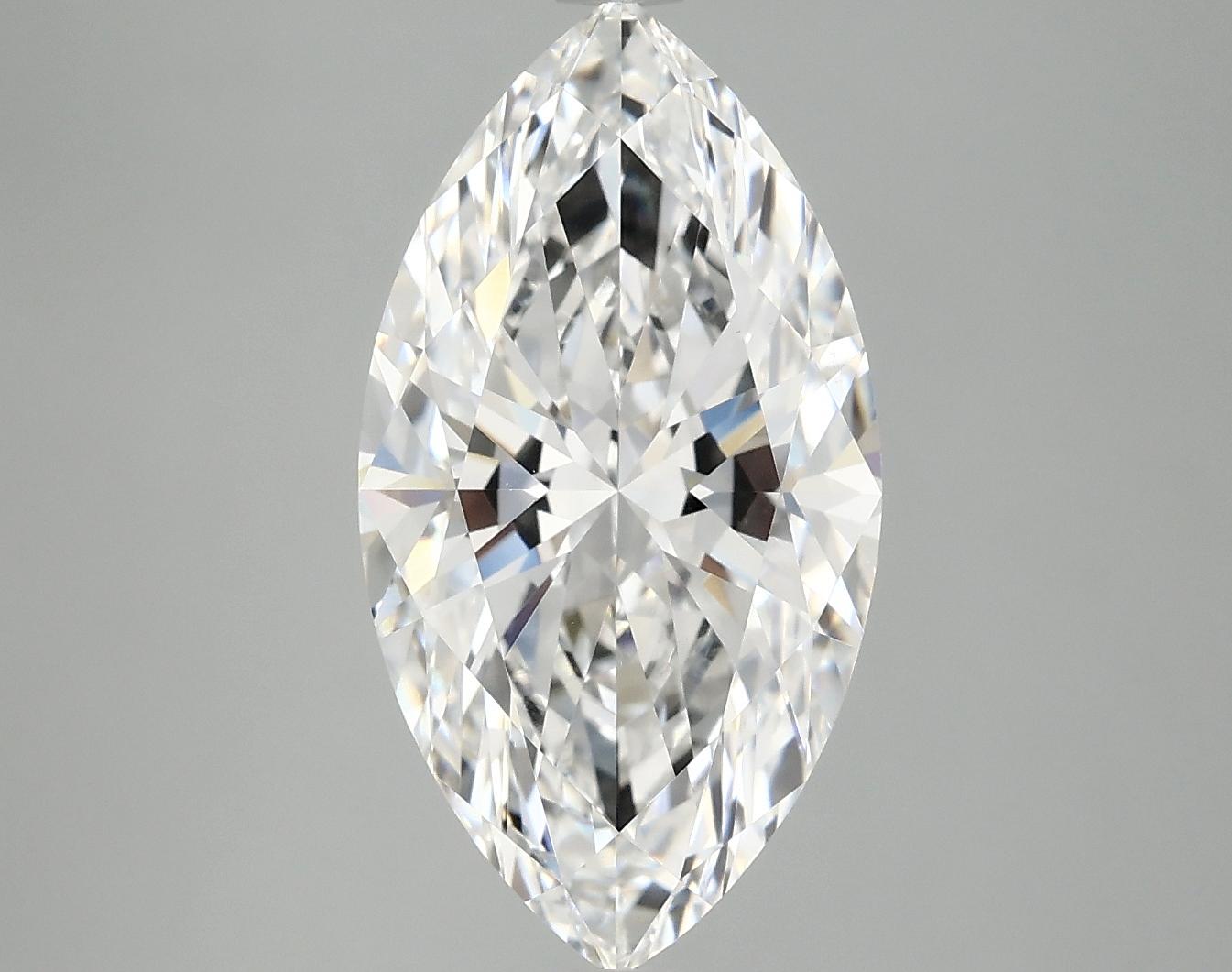 4.01 Carat Marquise Shaped Excellent Cut VVS2 IGI Certified Lab Grown Diamond