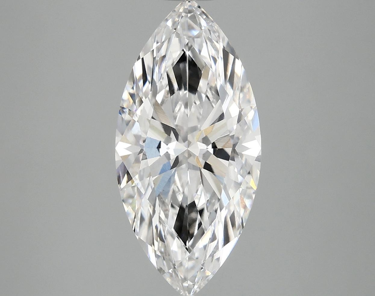 2.53 Carat Marquise Shaped Excellent Cut VS2 IGI Certified Lab Grown Diamond