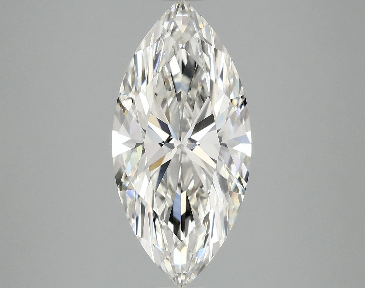 2.89 Carat Marquise Shaped Excellent Cut VVS2 IGI Certified Lab Grown Diamond
