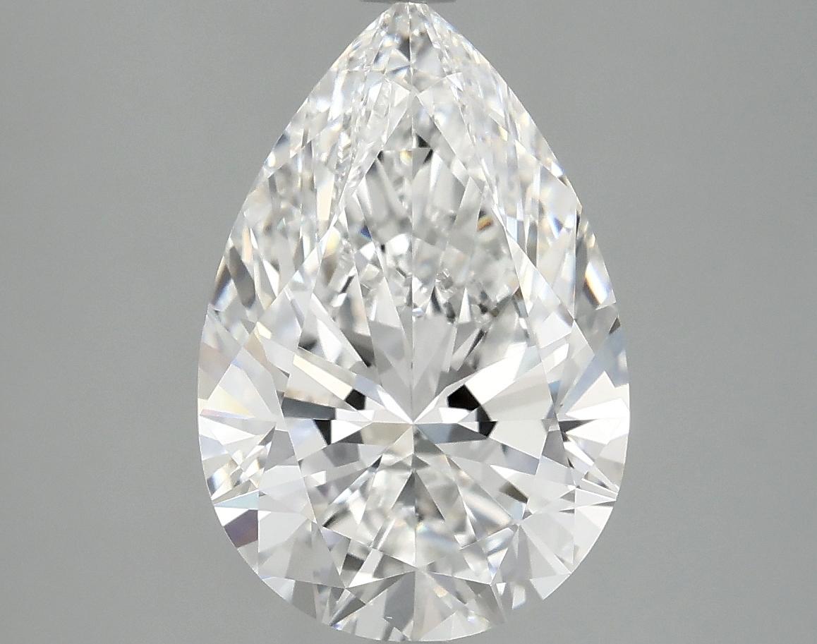 4.05 Carat Pear Shaped Excellent Cut VVS2 IGI Certified Lab Grown Diamond