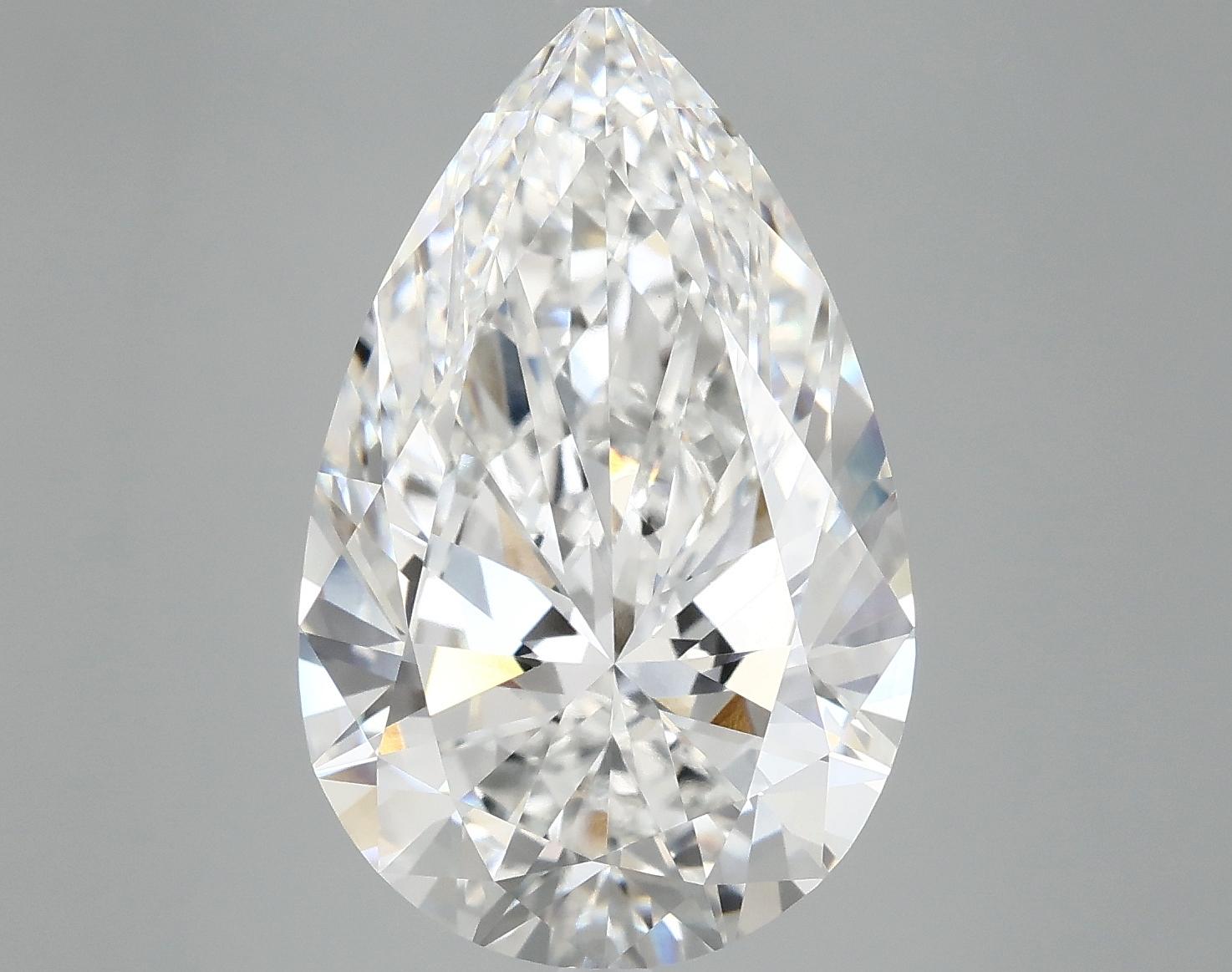 7.18 Carat Pear Shaped Ideal Cut VVS2 IGI Certified Lab Grown Diamond