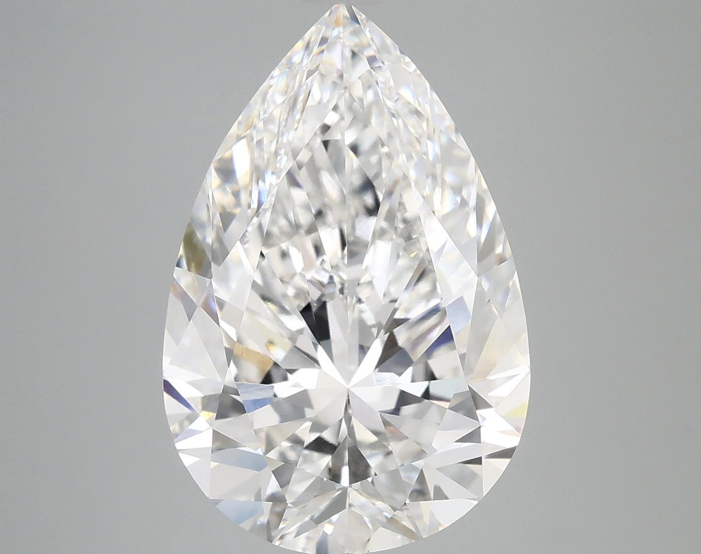 6.92 Carat Pear Shaped Excellent Cut VVS2 IGI Certified Lab Grown Diamond