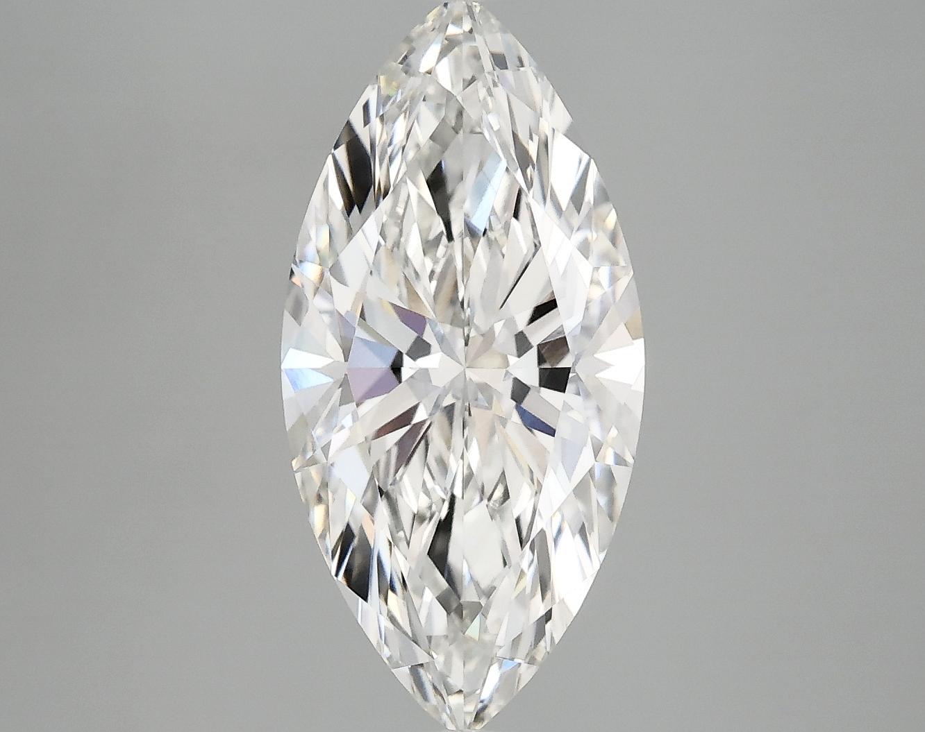 3.1 Carat Marquise Shaped Excellent Cut VVS2 IGI Certified Lab Grown Diamond