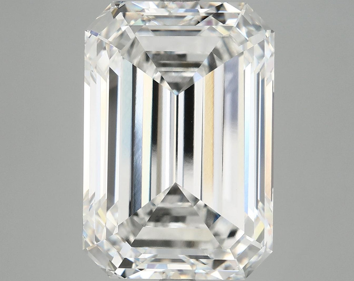 12.4 Carat Emerald Shaped Ideal Cut VVS2 IGI Certified Lab Grown Diamond