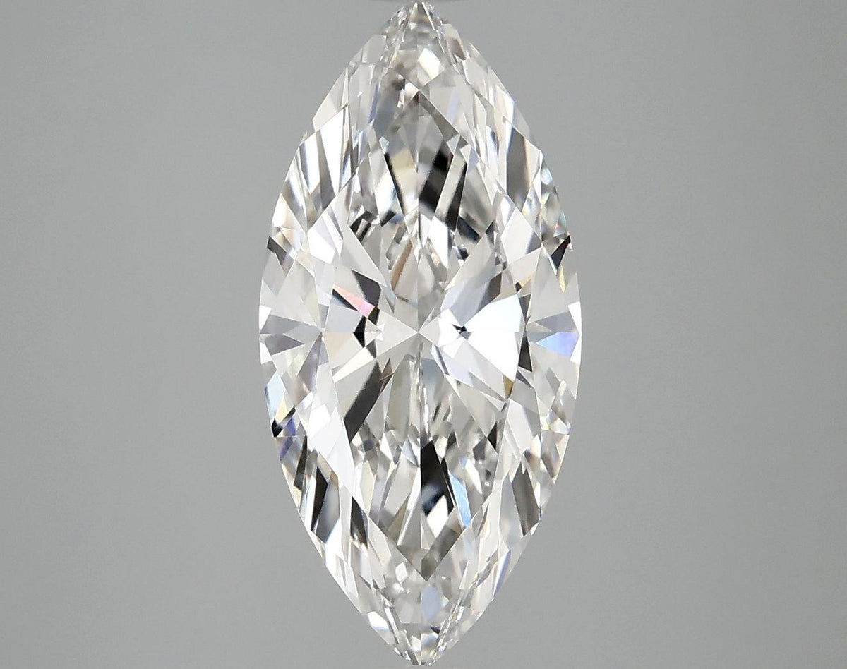 3.06 Carat Marquise Shaped Excellent Cut VVS2 IGI Certified Lab Grown Diamond