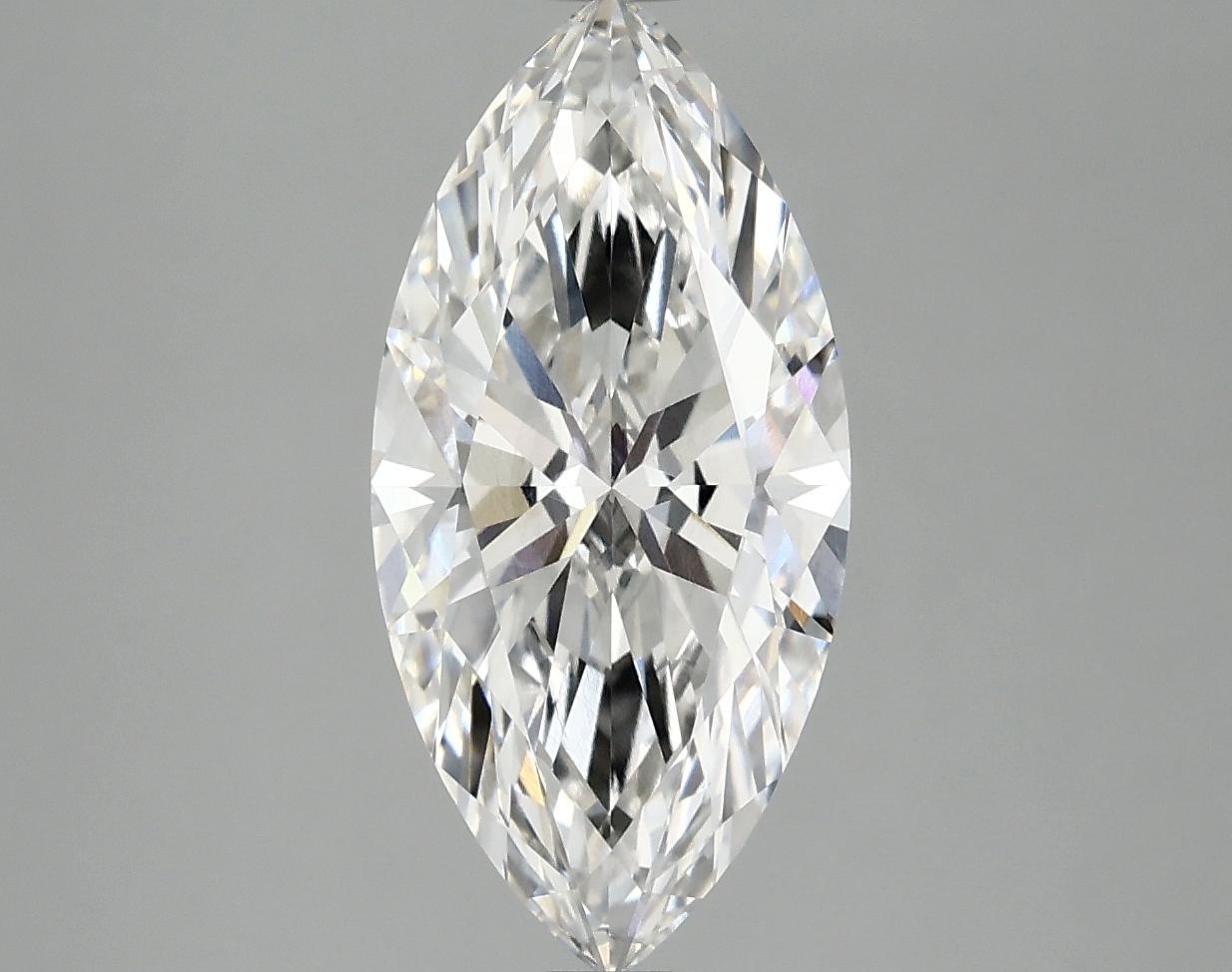 2.59 Carat Marquise Shaped Excellent Cut VS2 IGI Certified Lab Grown Diamond