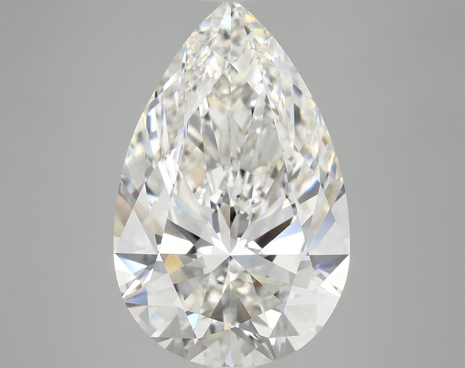 5.97 Carat Pear Shaped Ideal Cut VVS2 IGI Certified Lab Grown Diamond