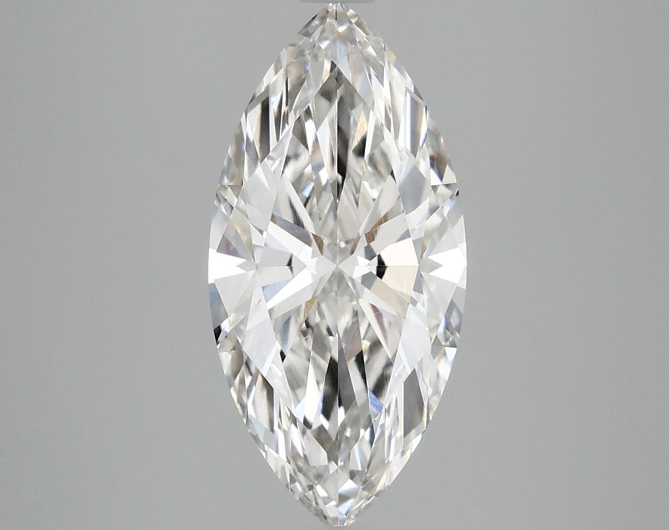 3.01 Carat Marquise Shaped Excellent Cut VVS2 IGI Certified Lab Grown Diamond