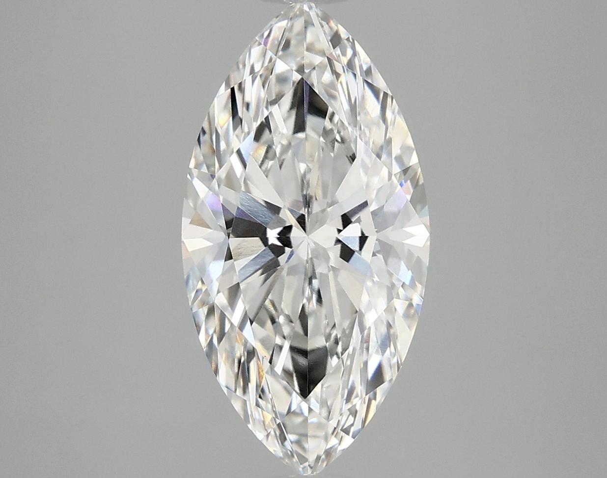 3.09 Carat Marquise Shaped Ideal Cut VVS2 IGI Certified Lab Grown Diamond
