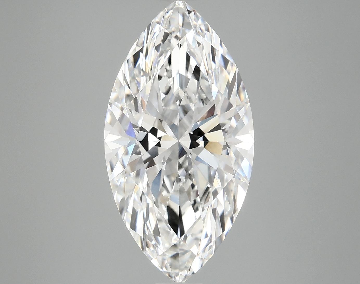 4.06 Carat Marquise Shaped Excellent Cut VVS2 IGI Certified Lab Grown Diamond