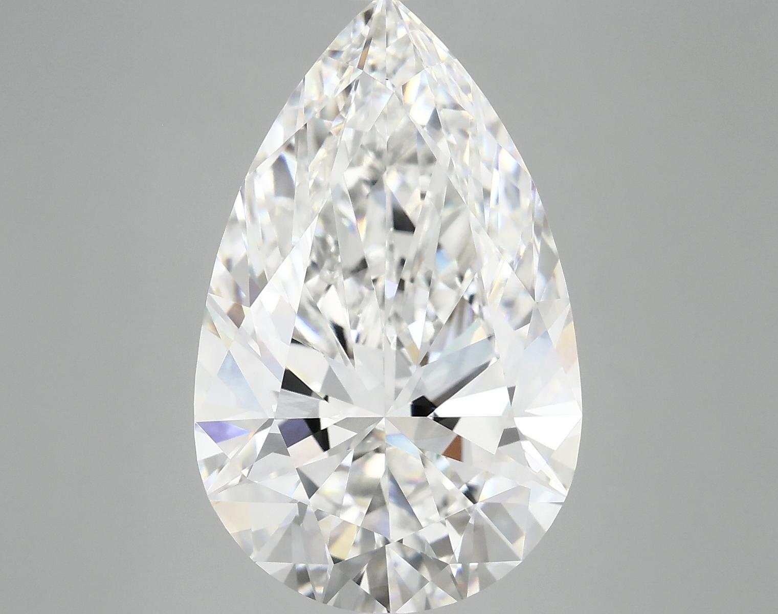 7.4 Carat Pear Shaped Ideal Cut VVS2 IGI Certified Lab Grown Diamond