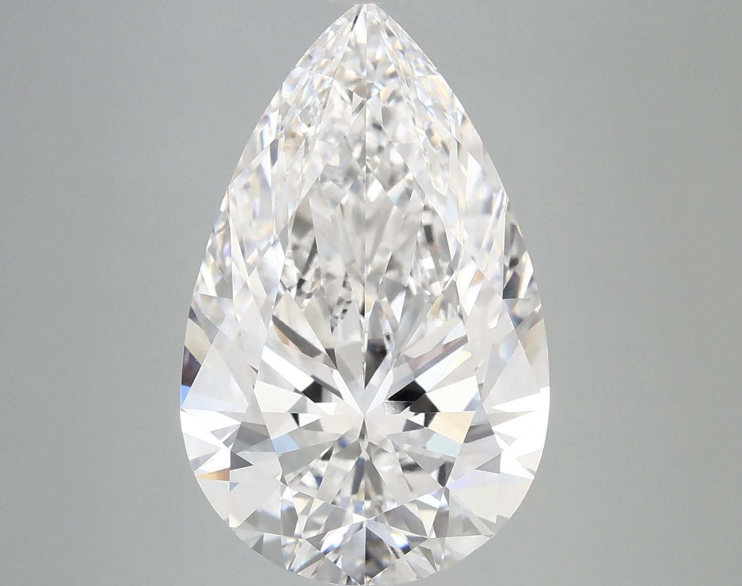 7.43 Carat Pear Shaped Ideal Cut VVS2 IGI Certified Lab Grown Diamond