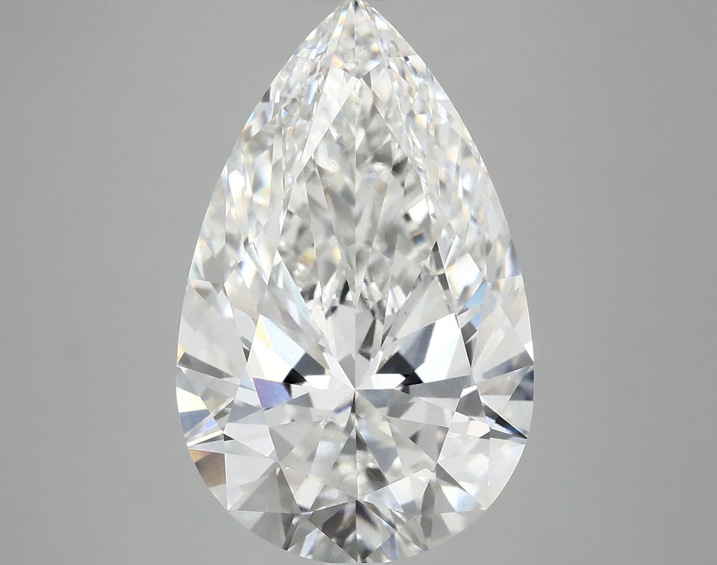 6.96 Carat Pear Shaped Ideal Cut VS1 IGI Certified Lab Grown Diamond