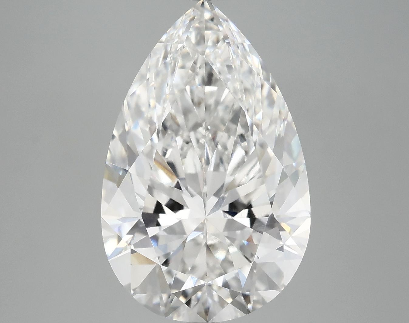 6.05 Carat Pear Shaped Ideal Cut VVS2 IGI Certified Lab Grown Diamond