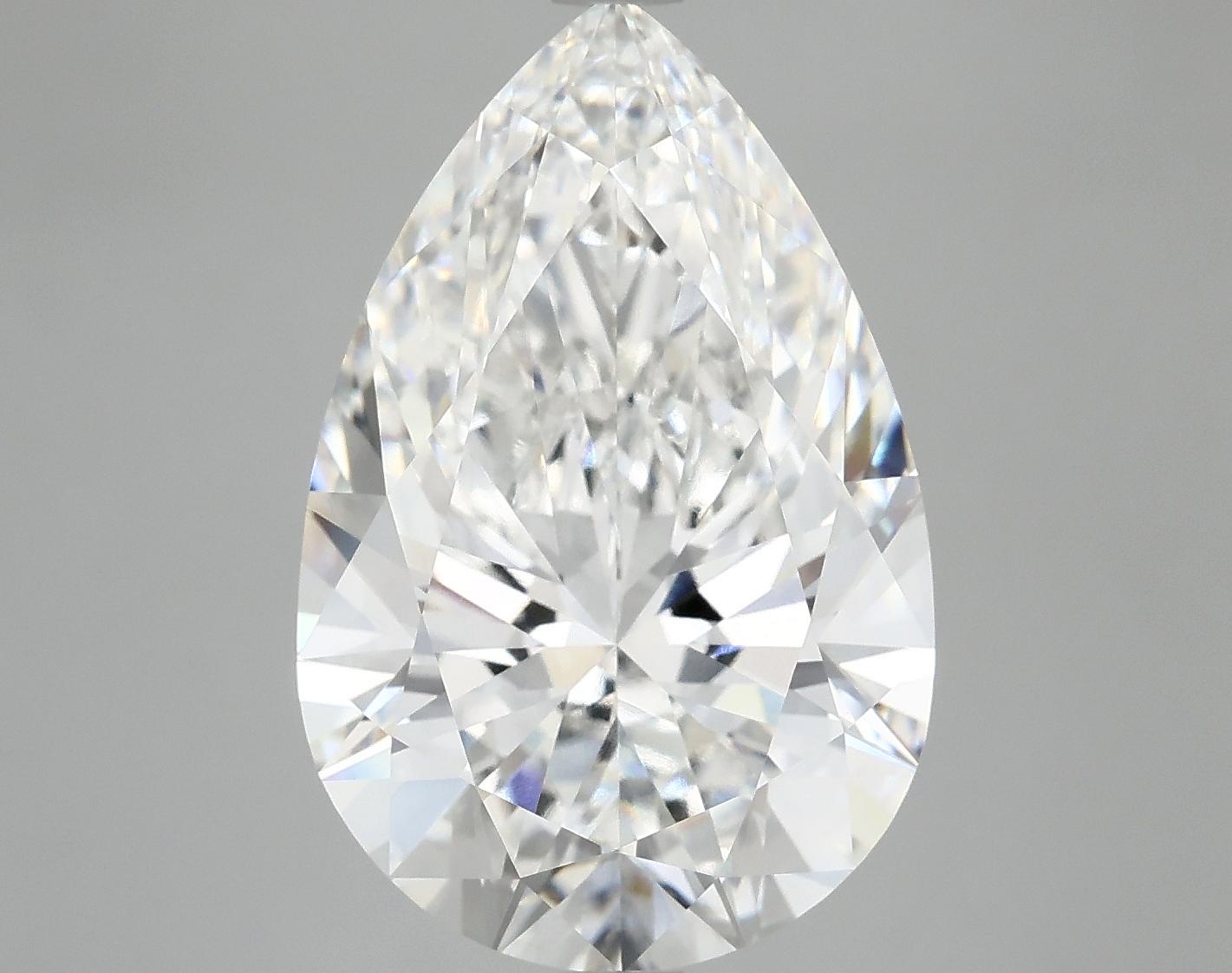 7.17 Carat Pear Shaped Excellent Cut VVS2 IGI Certified Lab Grown Diamond