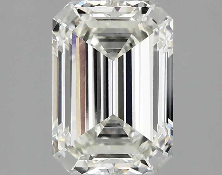 2.1 Carat Emerald Shaped Ideal Cut VVS2 IGI Certified Lab Grown Diamond