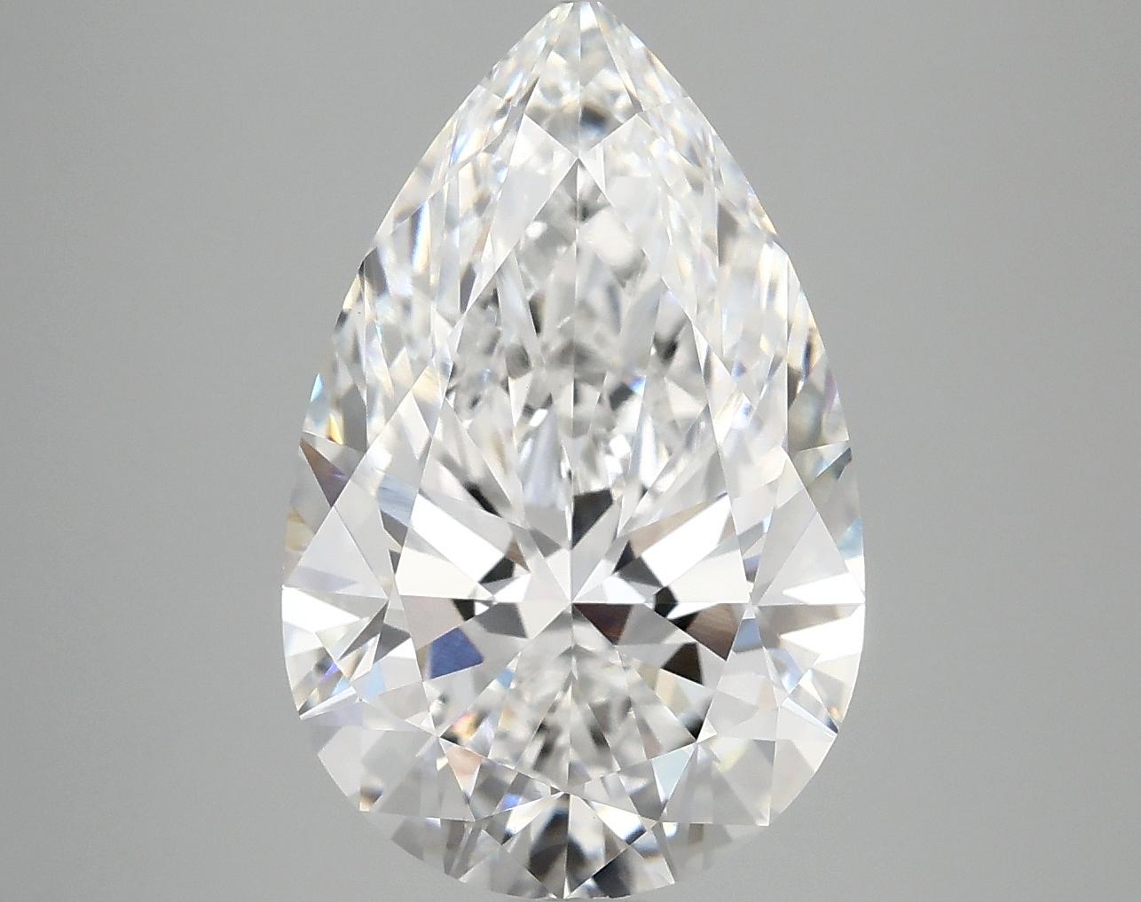 5.07 Carat Pear Shaped Ideal Cut VVS2 IGI Certified Lab Grown Diamond