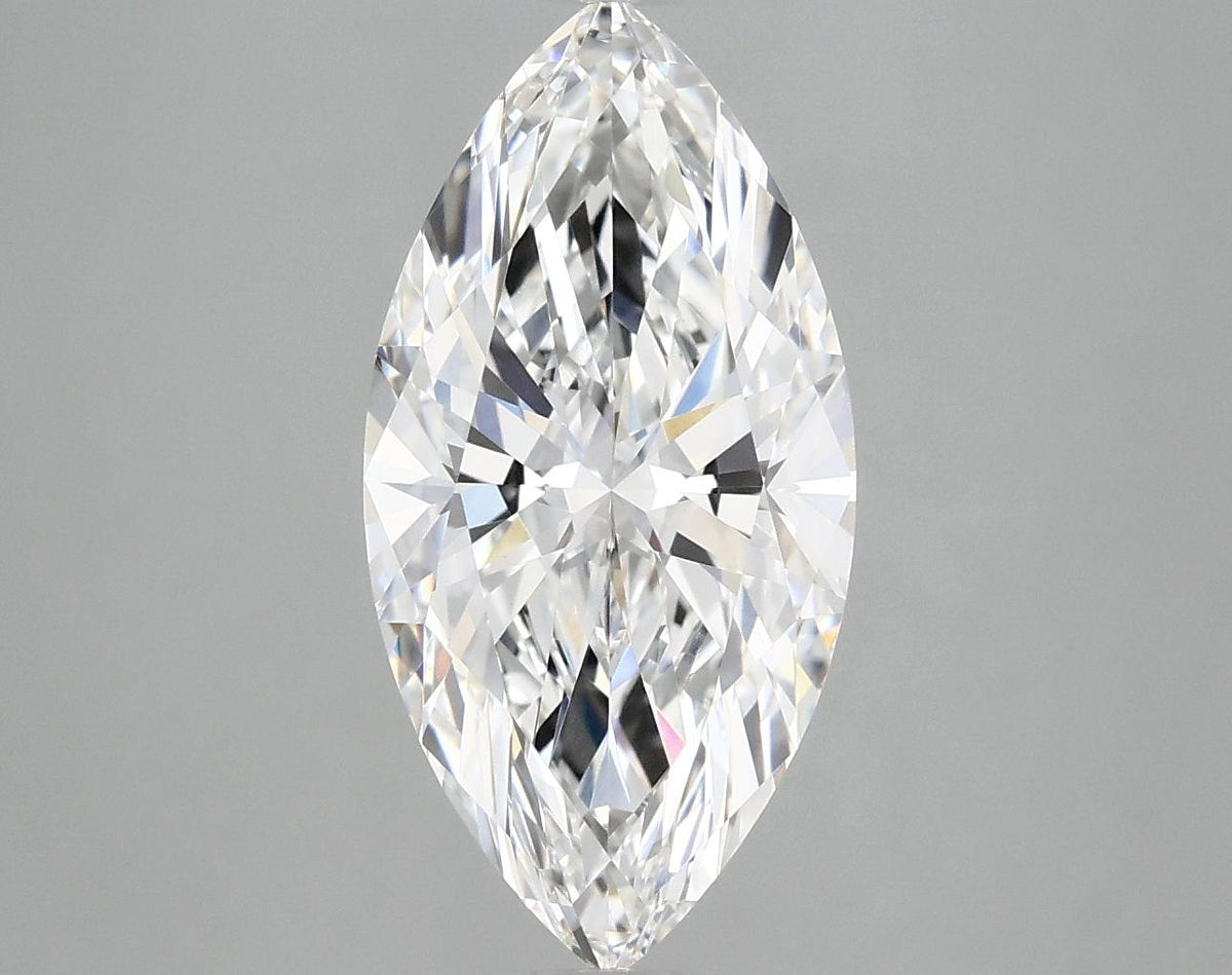 3.02 Carat Marquise Shaped Ideal Cut VVS2 IGI Certified Lab Grown Diamond