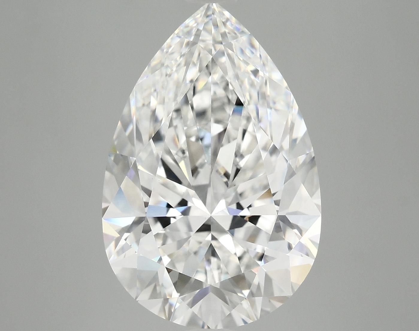 7.22 Carat Pear Shaped Excellent Cut VVS2 IGI Certified Lab Grown Diamond