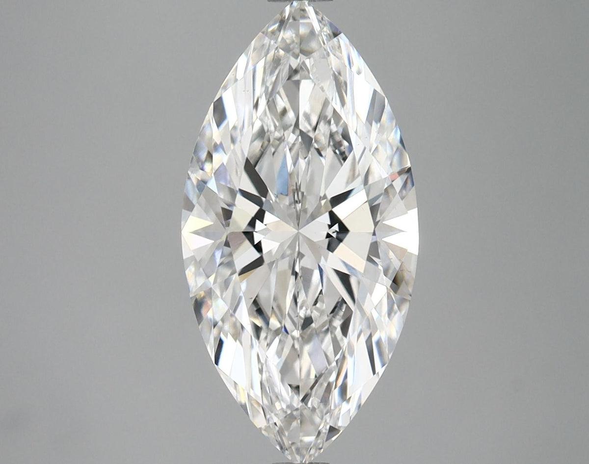 3.08 Carat Marquise Shaped Ideal Cut VVS2 IGI Certified Lab Grown Diamond