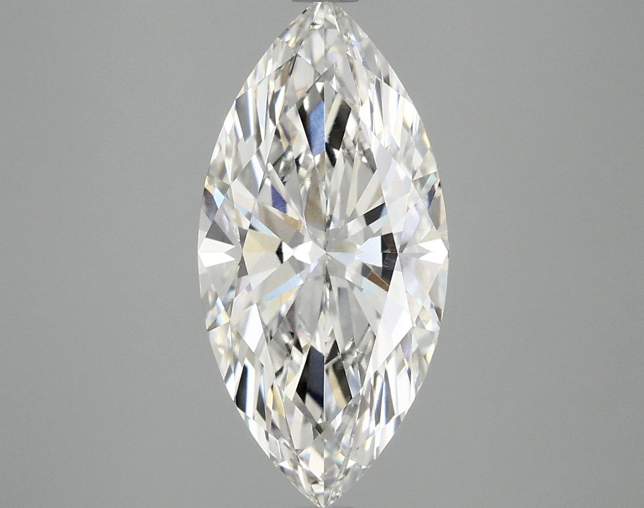 3.07 Carat Marquise Shaped Ideal Cut VVS2 IGI Certified Lab Grown Diamond
