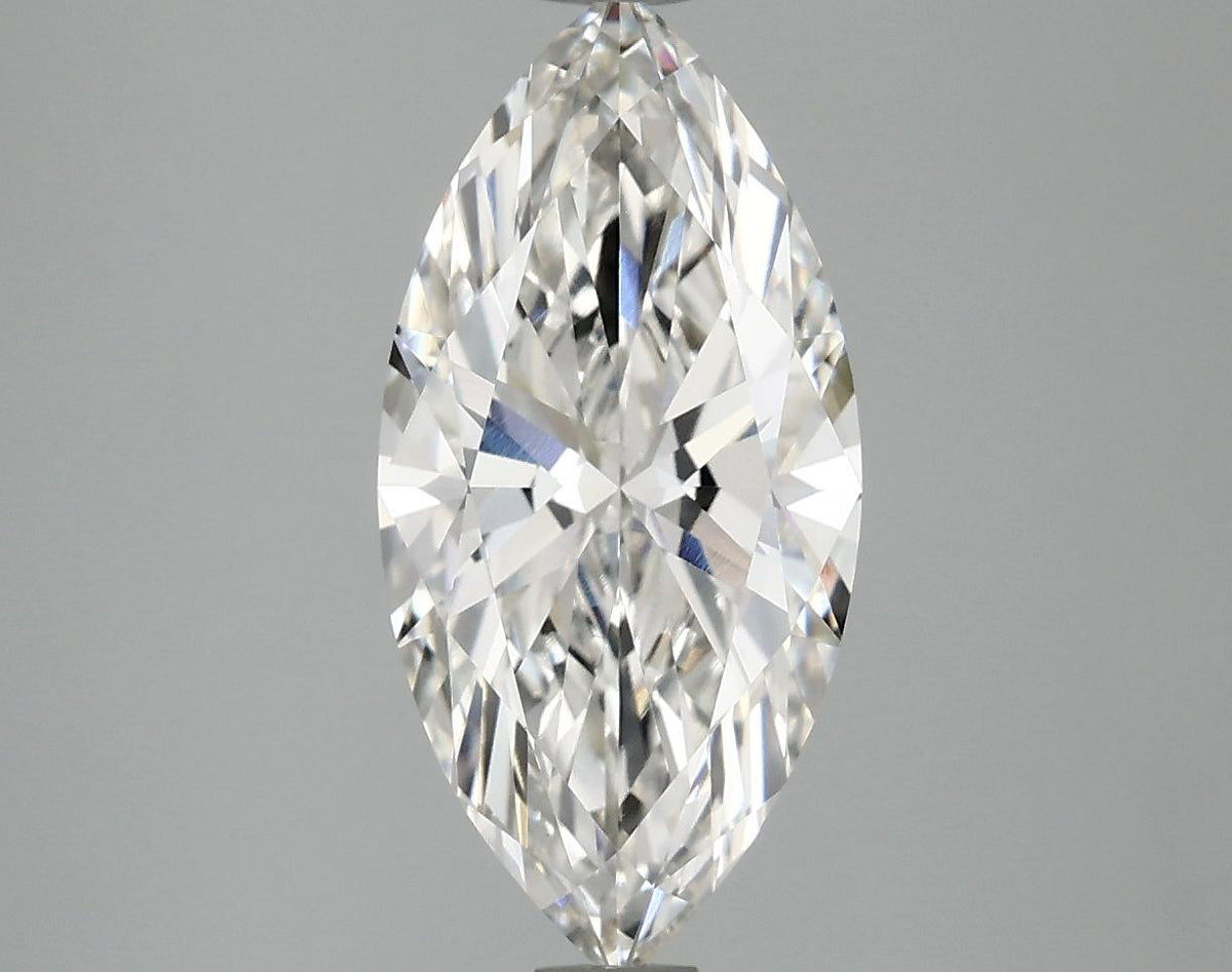 2.52 Carat Marquise Shaped Excellent Cut VVS2 IGI Certified Lab Grown Diamond