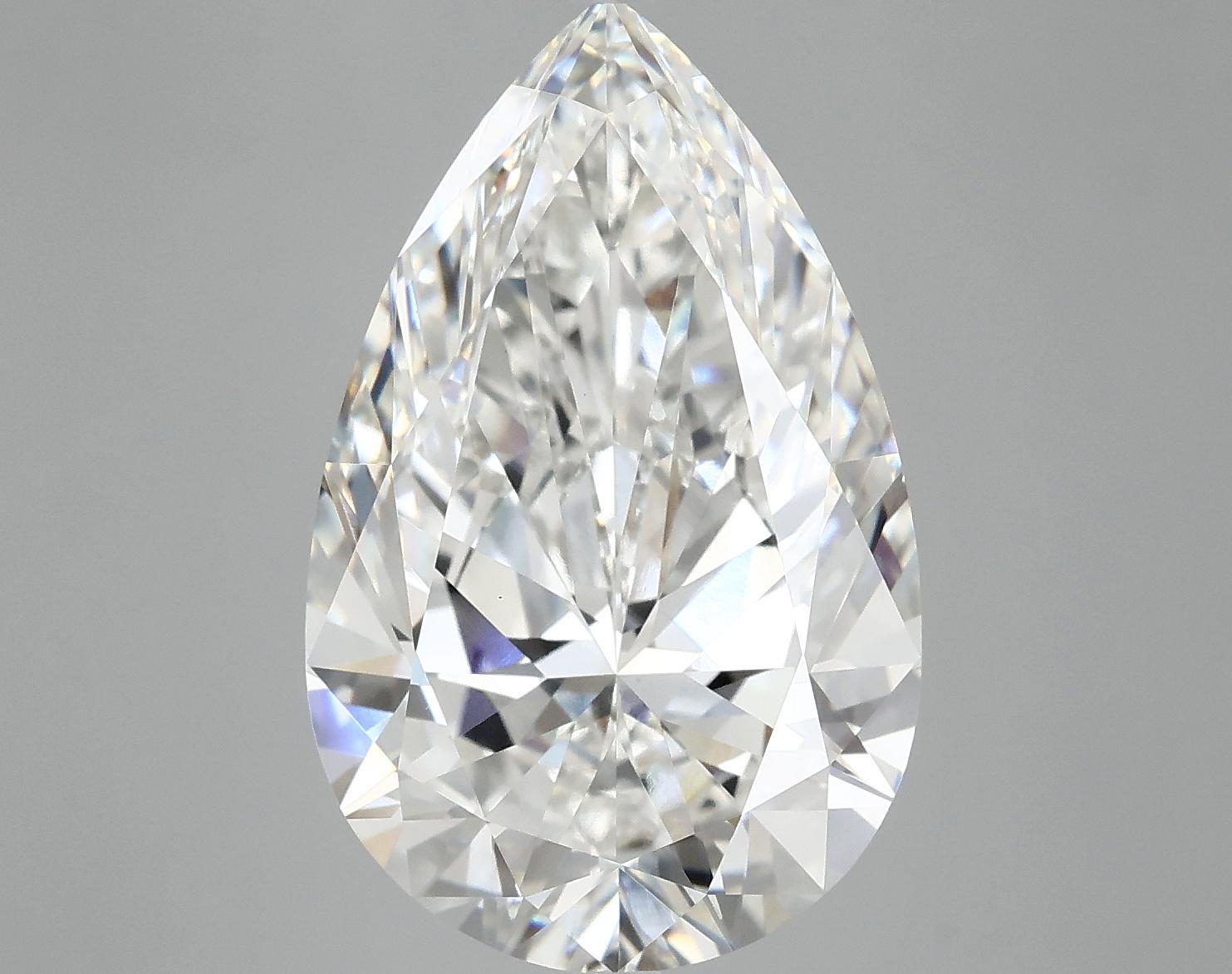 7.64 Carat Pear Shaped Ideal Cut VVS2 IGI Certified Lab Grown Diamond