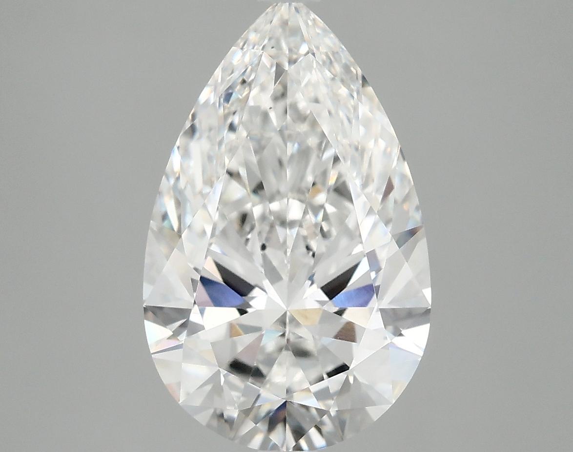 3.86 Carat Pear Shaped Ideal Cut VVS2 IGI Certified Lab Grown Diamond