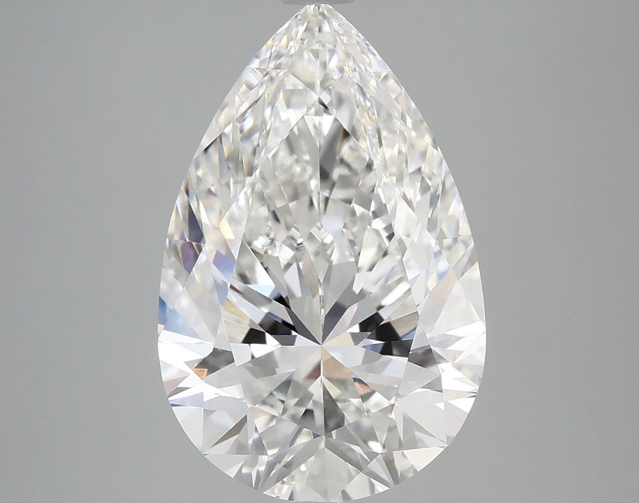 5.05 Carat Pear Shaped Ideal Cut VVS2 IGI Certified Lab Grown Diamond