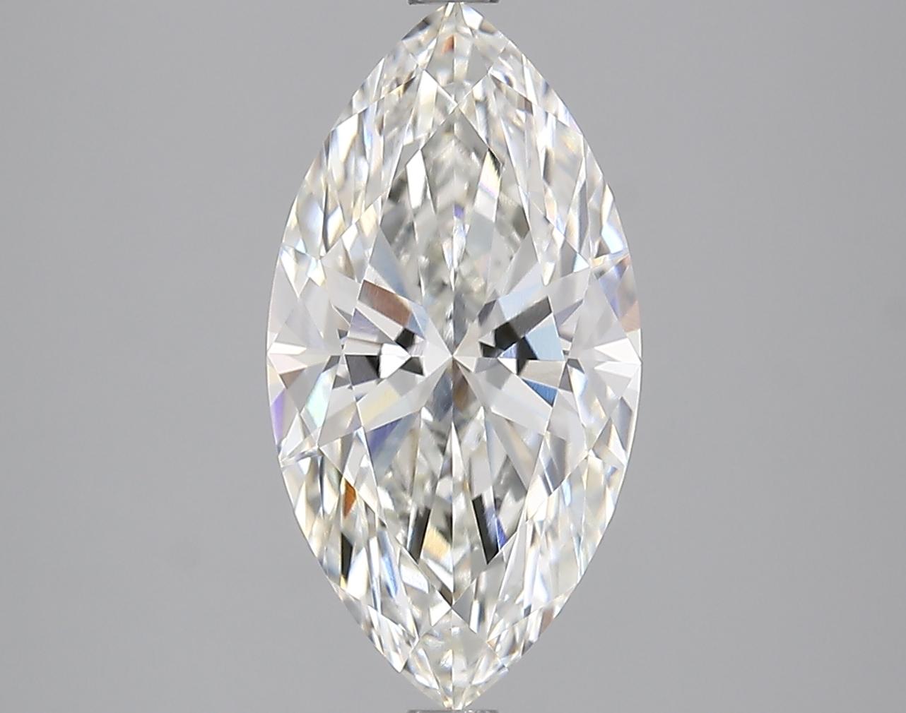 3.05 Carat Marquise Shaped Excellent Cut VVS1 IGI Certified Lab Grown Diamond